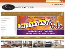Tablet Screenshot of careysfurniture.com